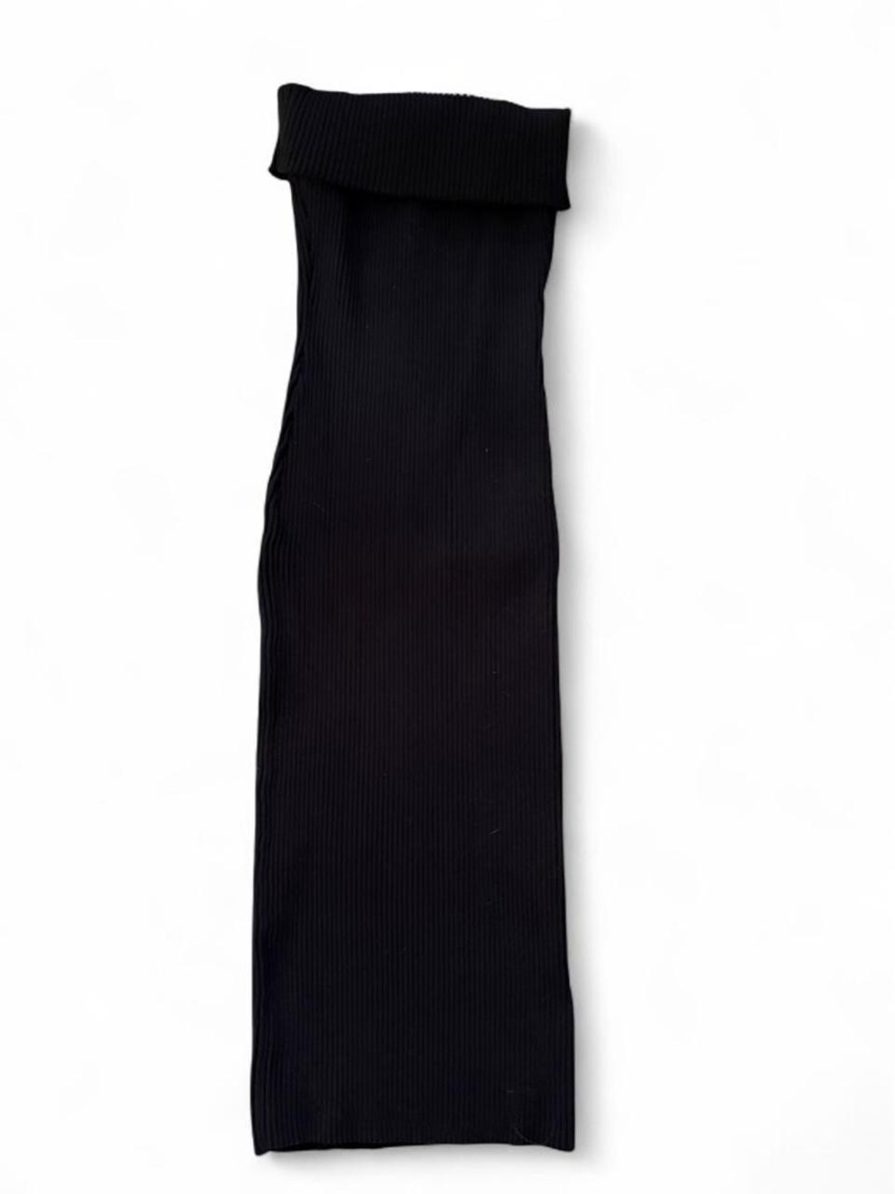 Forever 21 Black Ribbed Knit Tube Dress - Women XL